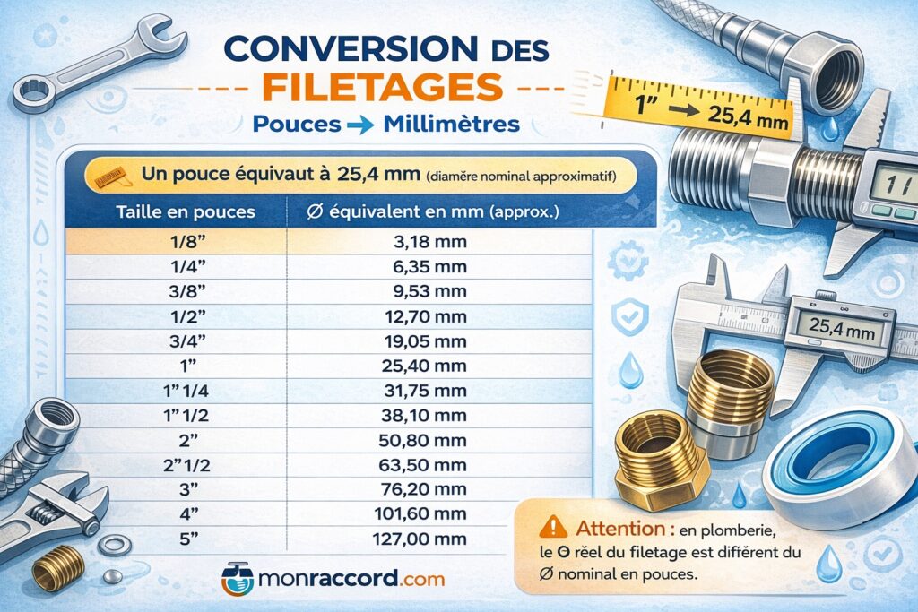 Convertir Les Pouces En Mm MonRaccord Convertir Les Pouces En Mm MonRaccord